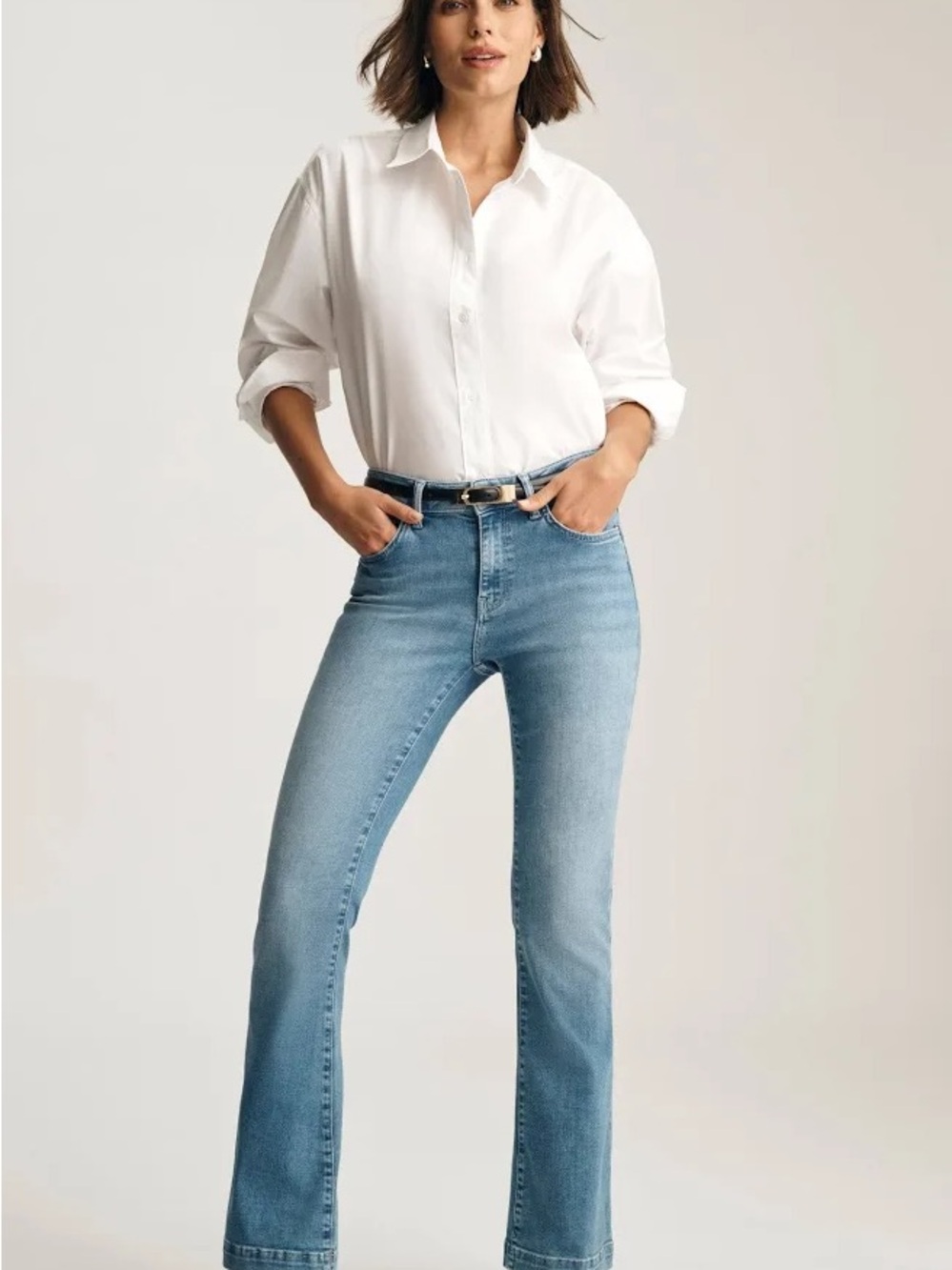 Mavi Sydney Organic Cotton Mid Rise Flare Jeans 28